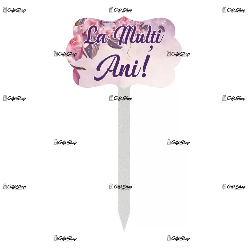 La multi ani, topper lemn, model a